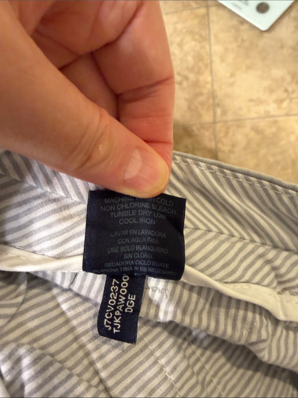 Tommy Hilfiger Light Gray Chino Shorts - Picture 5 of 5